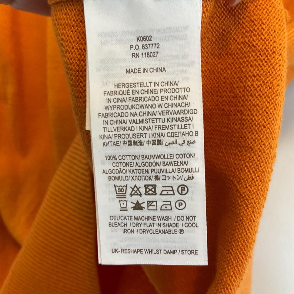 Boden Orange Ruffle-Shoulder Button Cardigan - image 6